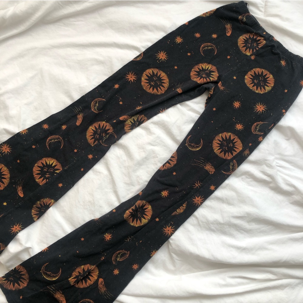 MOTEL sun and moon bootcut leggings
